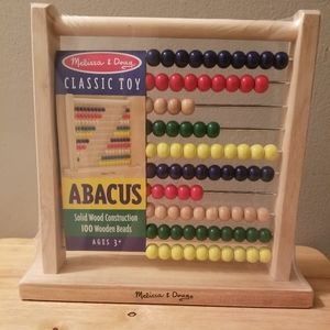 NWT abacus from Melissa & Doug, solid wood